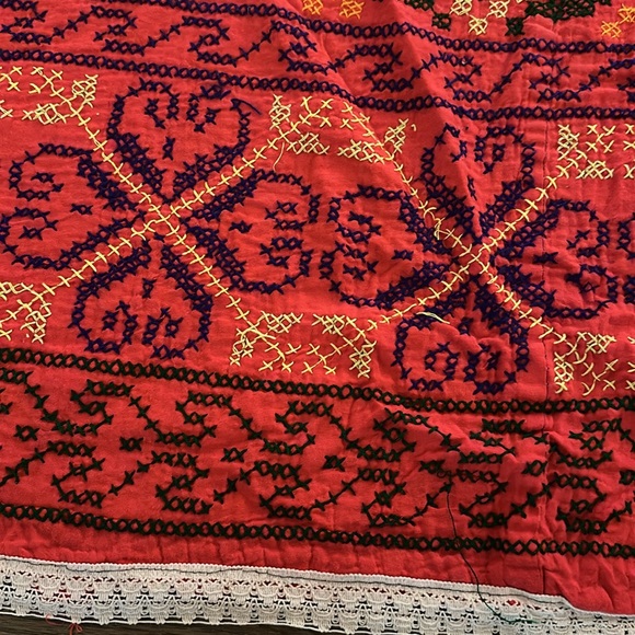 Hand-Stitched Vintage Bedspread - Picture 8 of 13